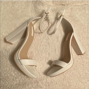 ISO: Forever 21 White Block High Heels Shoes